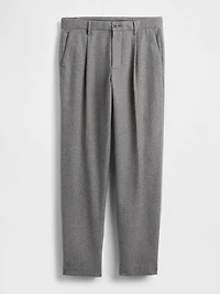 Wool-Blend Relaxed Straight Trousers