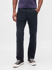 Relaxed Straight Utility Khakis