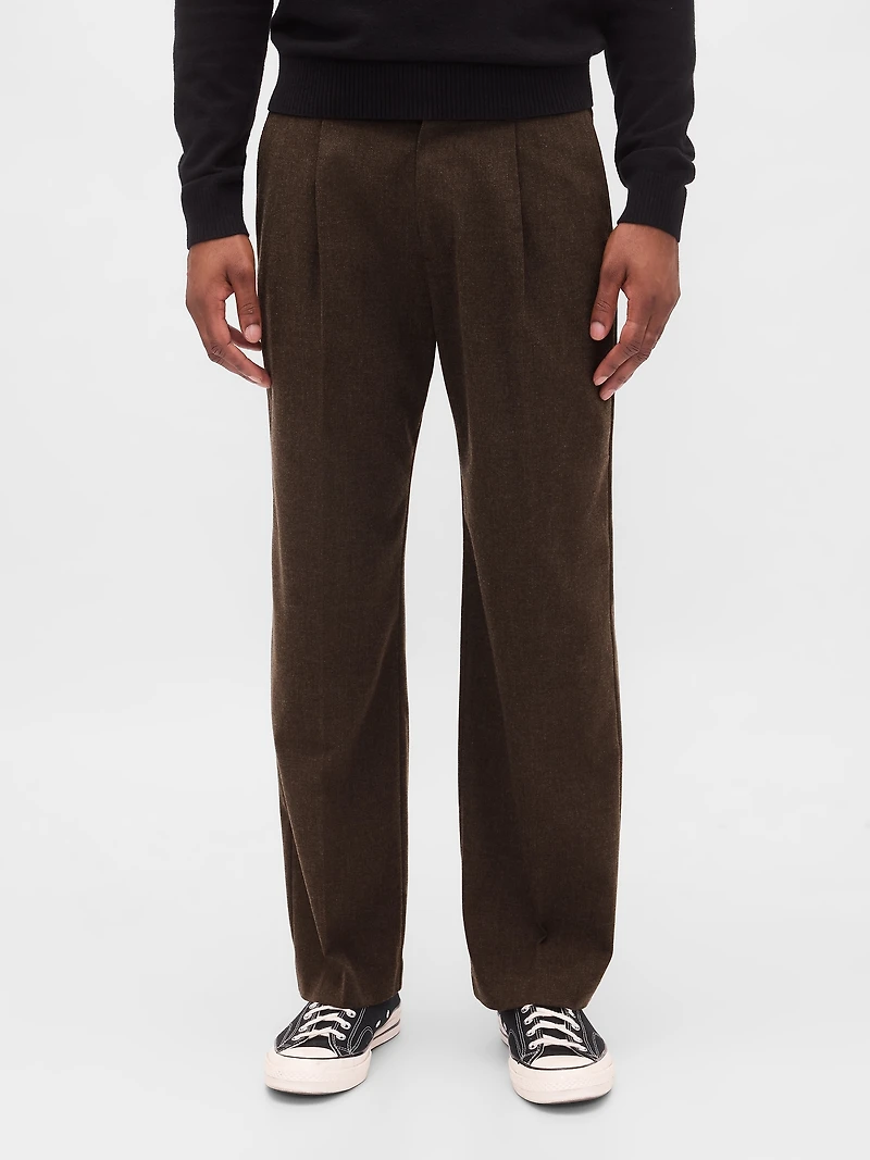 365 Wool-Blend Relaxed Trousers
