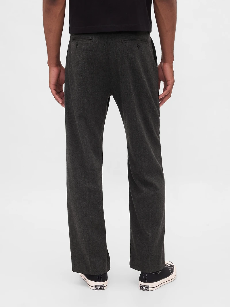 365 Wool-Blend Relaxed Trousers