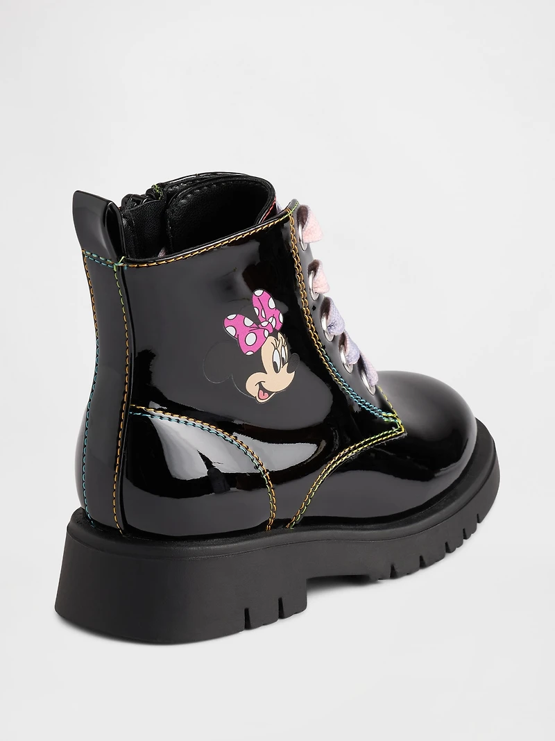 Gap × Disney Toddler Minnie Mouse Lace-Up Boots