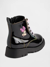 Gap × Disney Toddler Minnie Mouse Lace-Up Boots