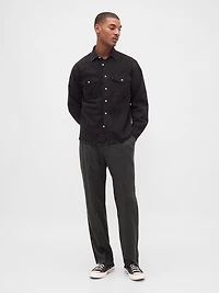 365 Wool-Blend Relaxed Trousers