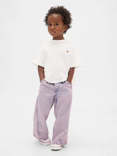 Baby & Toddler Pull-On Baggy Wide-Leg Jeans
