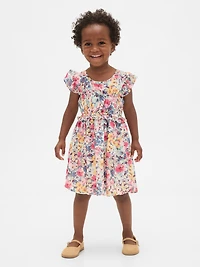 Baby & Toddler Smocked Ruffle Dress