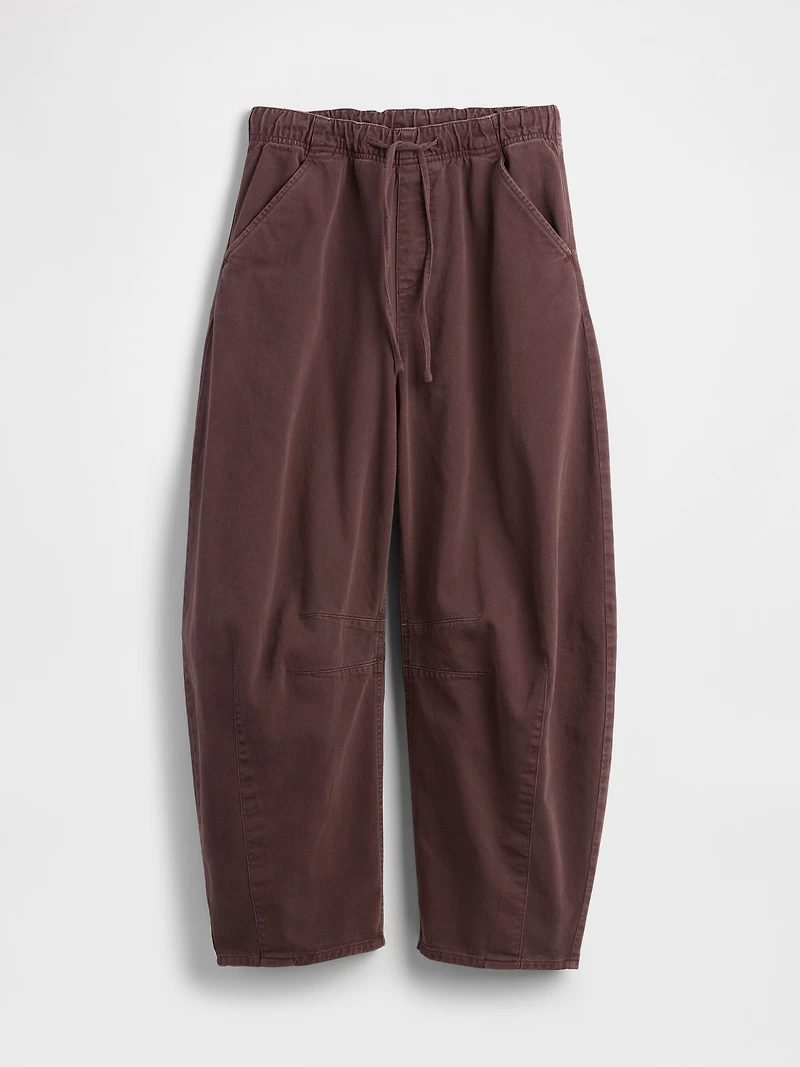 Mid Rise Twill Easy Horseshoe Pants