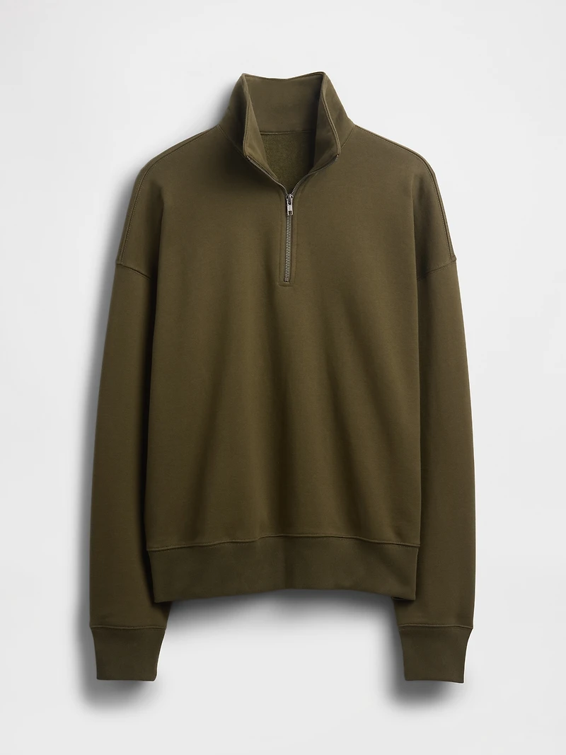 Heavyweight Oversized Quarter-Zip Pullover