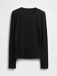 Pointelle Cardigan
