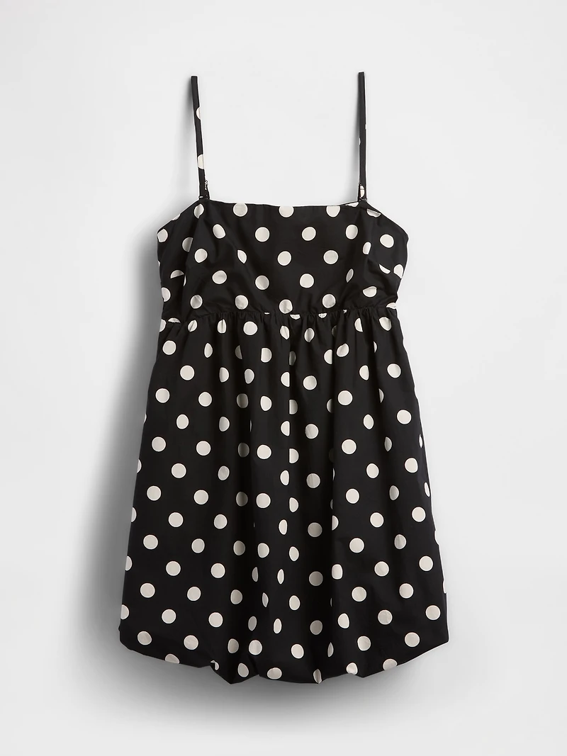 Poplin Bubble Mini Dress