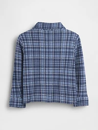 Baby & Toddler Knit Jersey Plaid Shirt