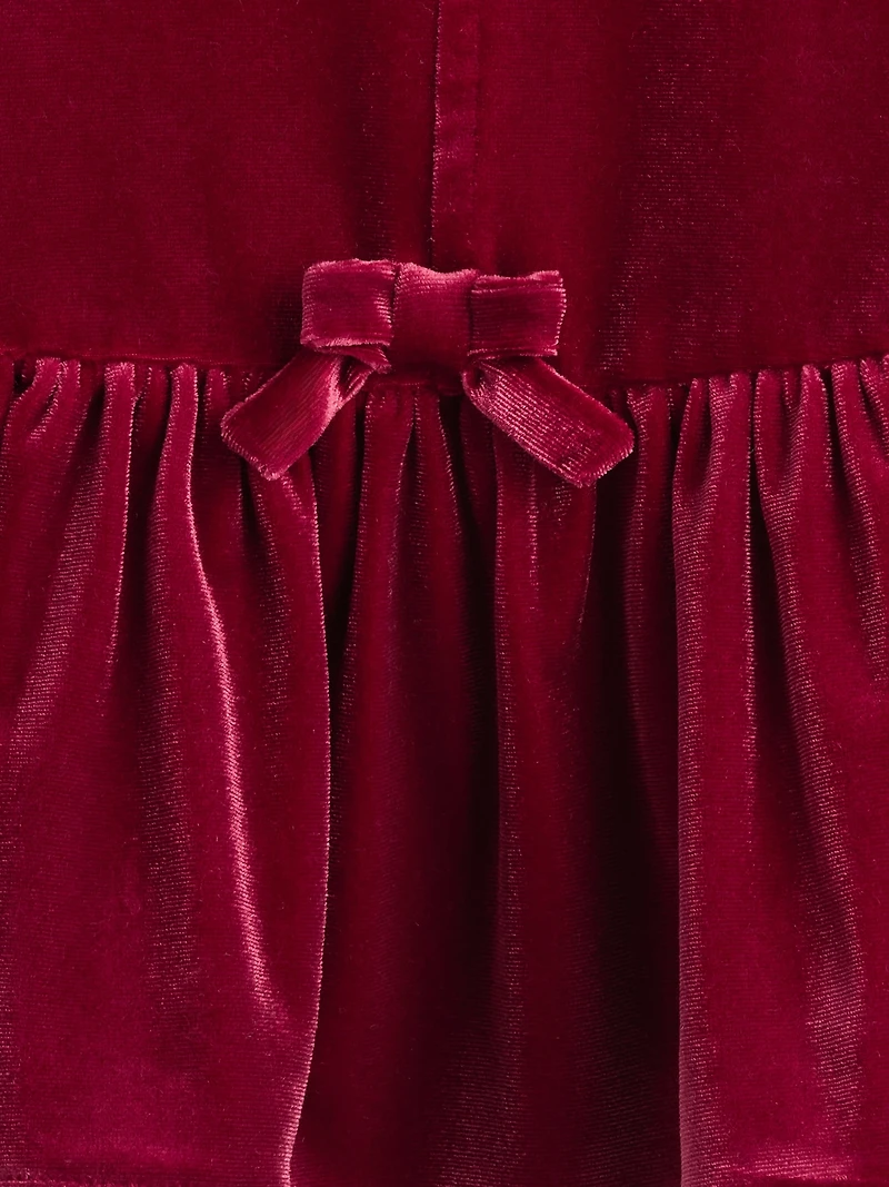 Baby & Toddler Velour Bow Top