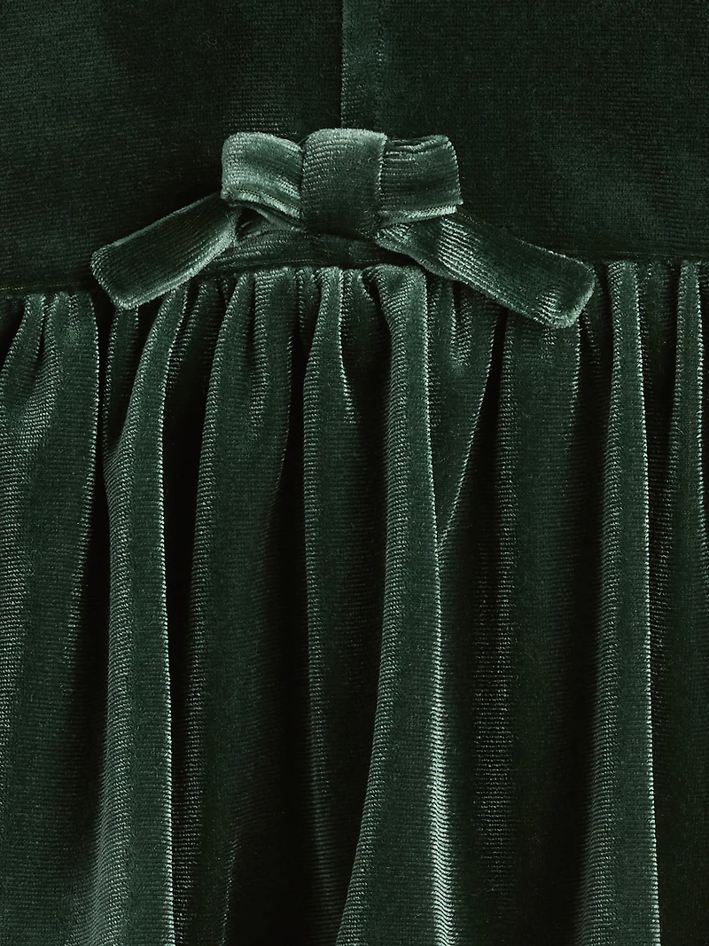 Baby & Toddler Velour Bow Top