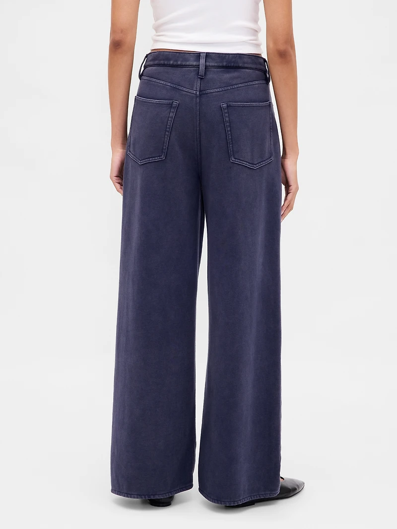 Heavyweight French Terry Wide-Leg Sweatpant Jeans