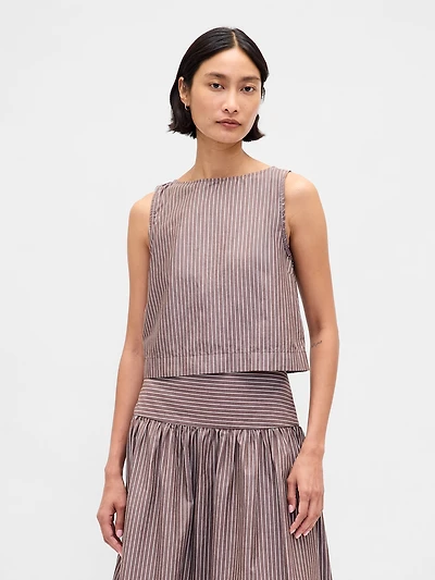 Boatneck Shell Tank Top
