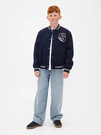Kids Varsity Logo Bomber Jacket
