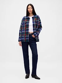 CashSoft Oversized Shirt Jacket