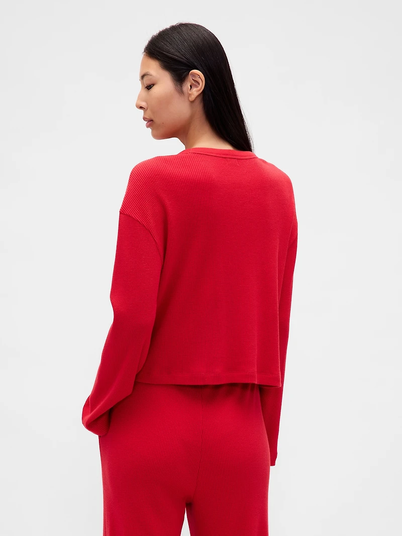 Waffle Crop PJ Top