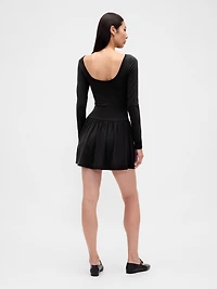 Drop-Waist Mini Dress