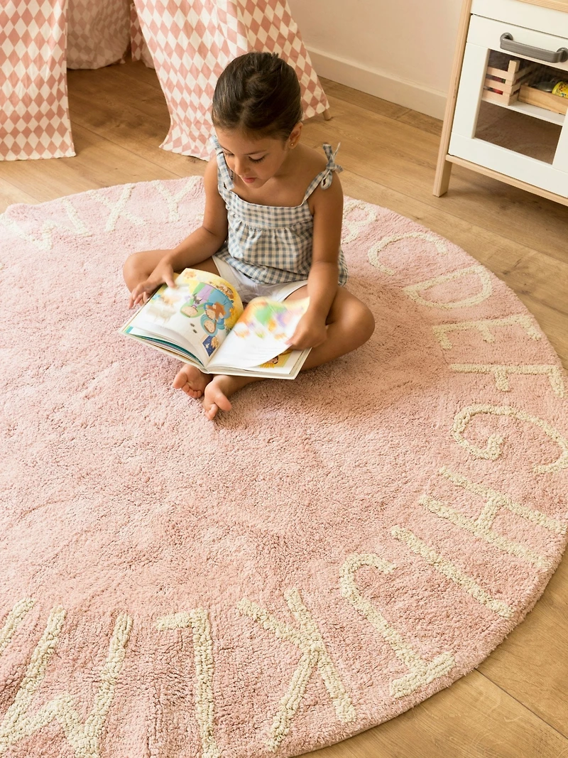 Lorena Canals Washable Rug ABC Natural Black