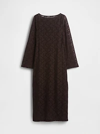 Lace Bell-Sleeve Maxi Dress