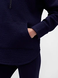 GapFit Quilted Jacquard Half-Zip Pullover