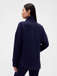 GapFit Quilted Jacquard Half-Zip Pullover