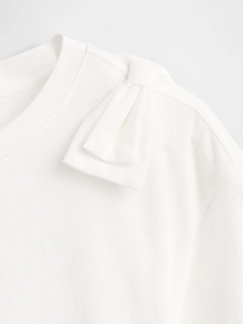 Kids Bow Peplum T-Shirt