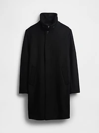 Wool-Blend Car Coat