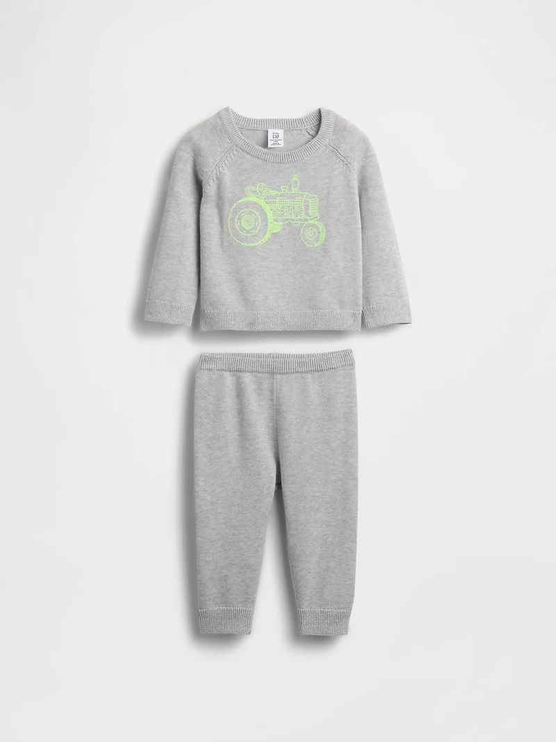 Baby CashSoft Pointelle Outfit Set