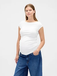 Maternity Modern Boatneck Top