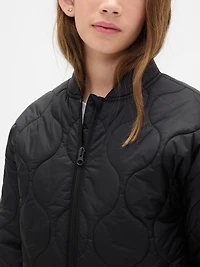Kids Recycled Lightweight Quilted Puffer Jacket