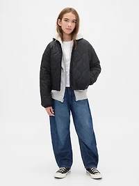 Kids Recycled Lightweight Quilted Puffer Jacket