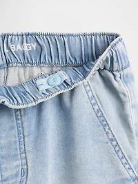 Kids Low Rise Knit Easy Baggy Jeans