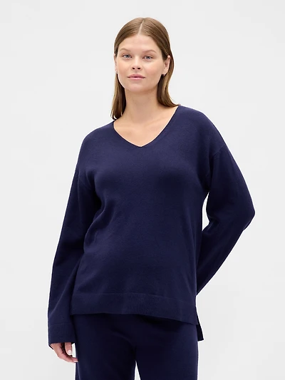 Maternity CashSoft V-Neck Sweater