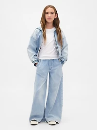 Kids Low Rise Knit Easy Baggy Jeans