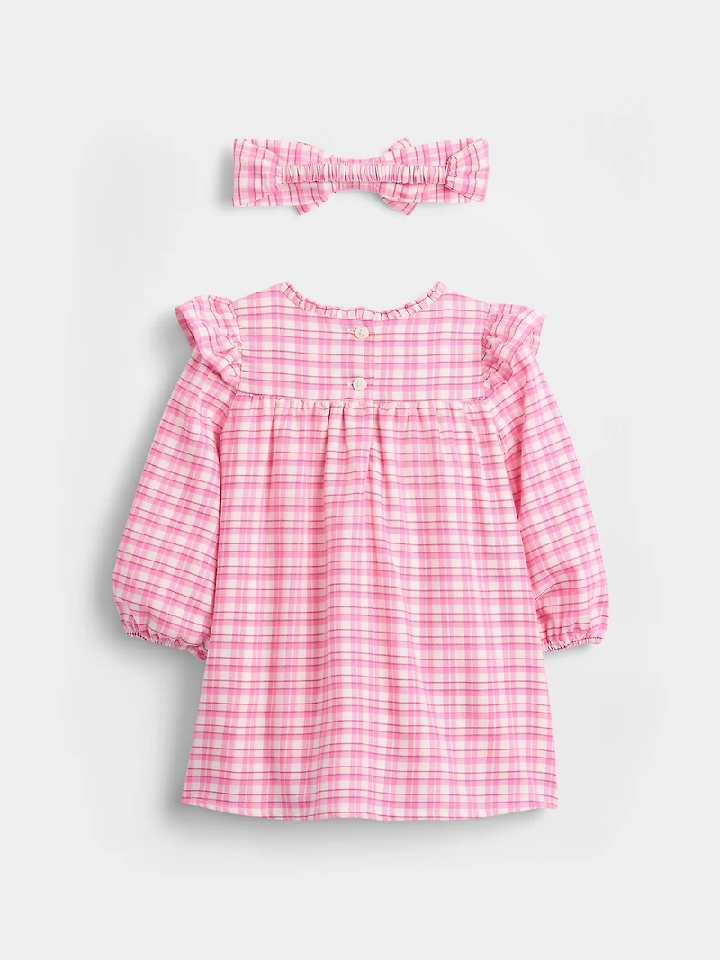 Baby Gingham Dress Set
