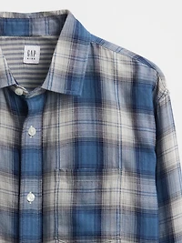 Kids Relaxed Plaid Shirt