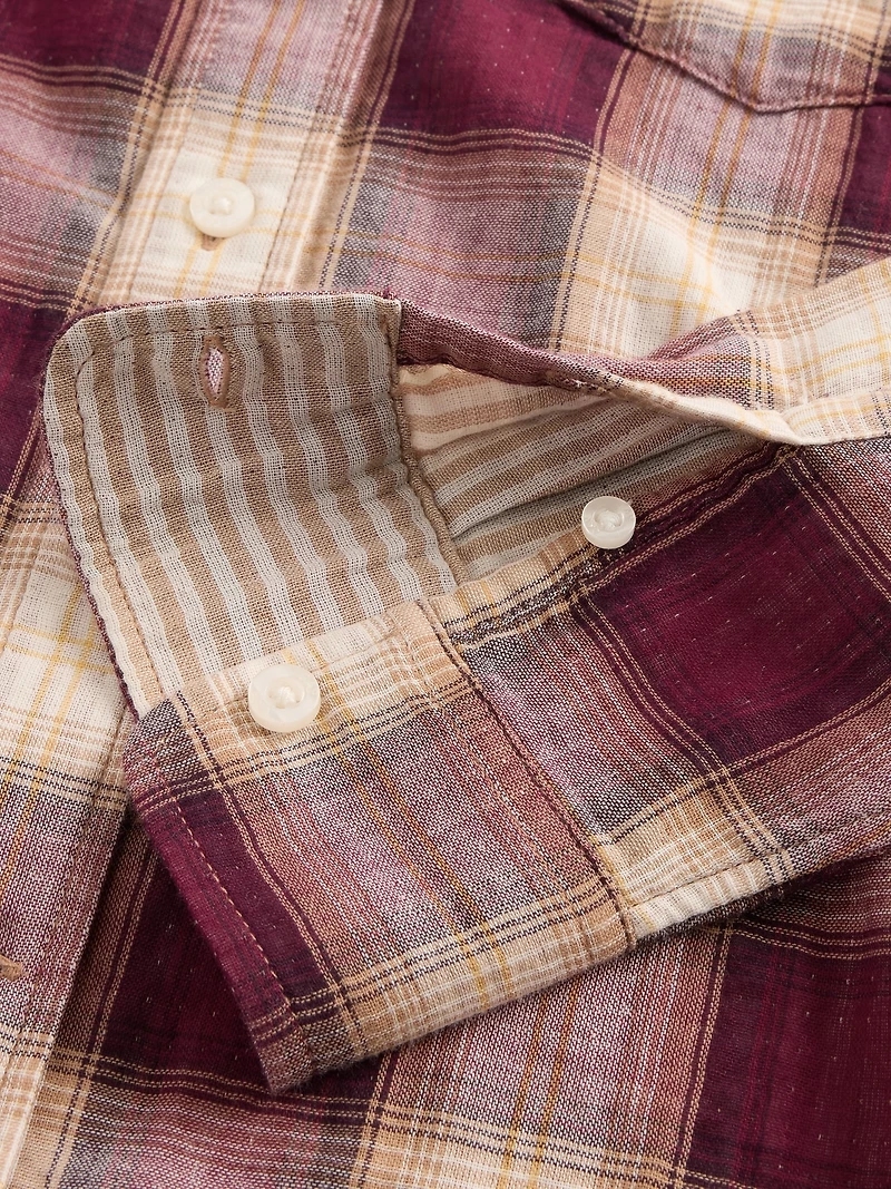 Kids Relaxed Plaid Shirt