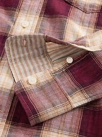 Kids Relaxed Plaid Shirt