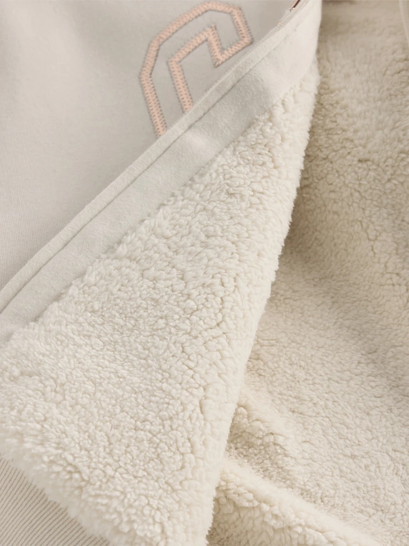 Kids Sherpa-Lined Graphic Logo Hoodie