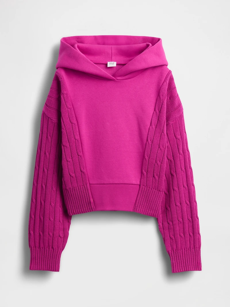 Kids VintageSoft Mixed Media Hoodie