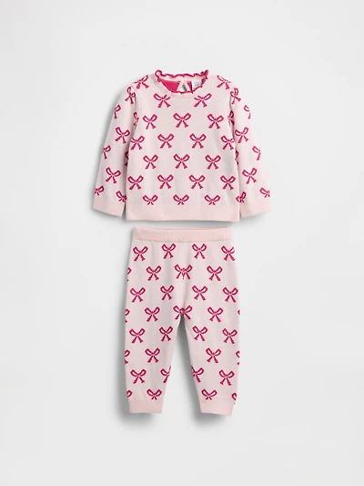 Baby Bow Sweater Outfit Set