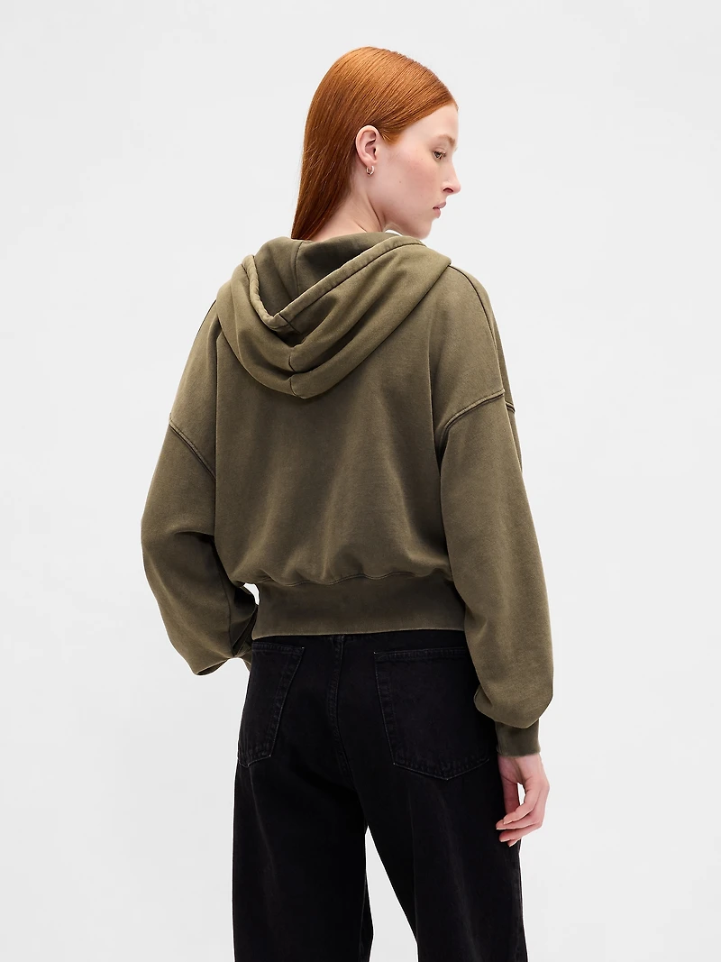 VintageSoft Wedge Zip Hoodie