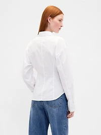 Organic Cotton Poplin Dolman Classic Shirt