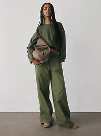 Mid Rise Easy Baggy Pants