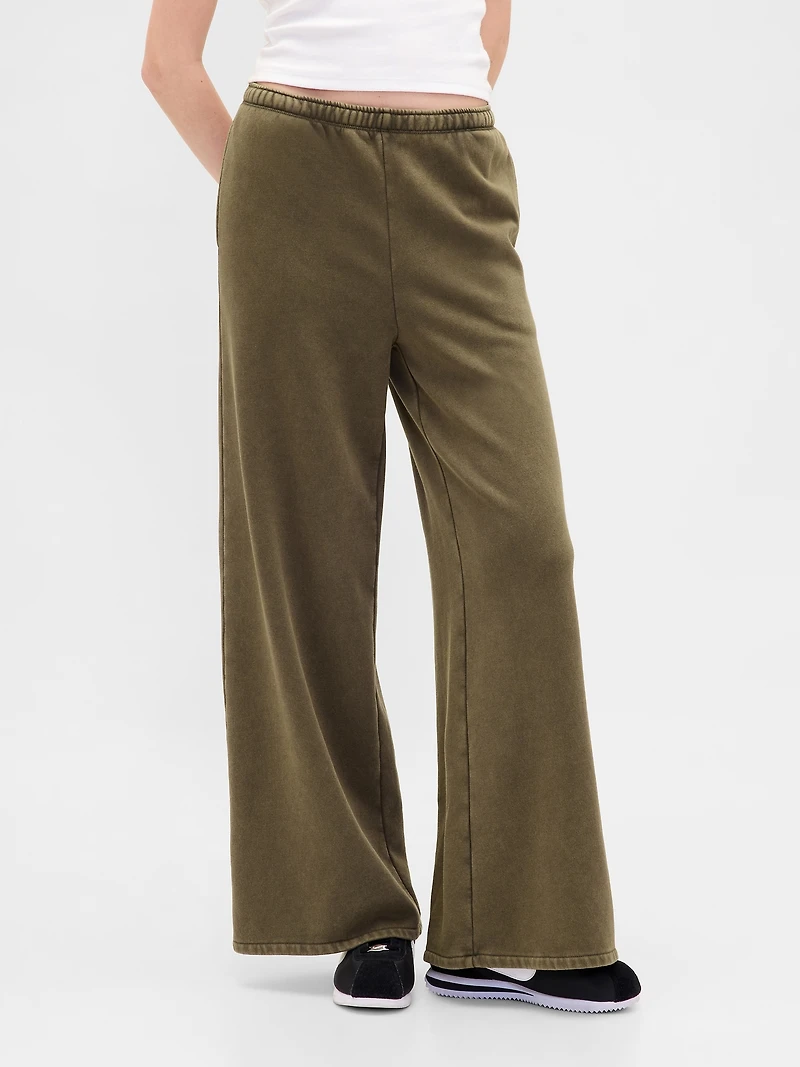 VintageSoft Baggy Wide-Leg Sweatpants