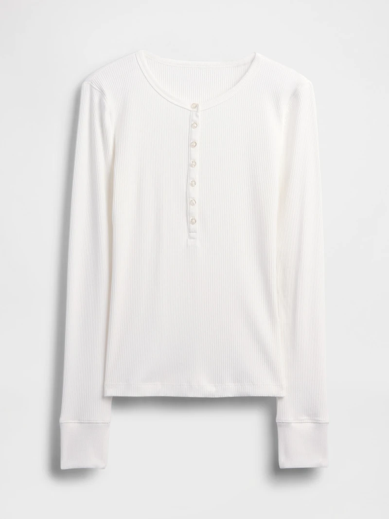 Modern Rib Henley T-Shirt
