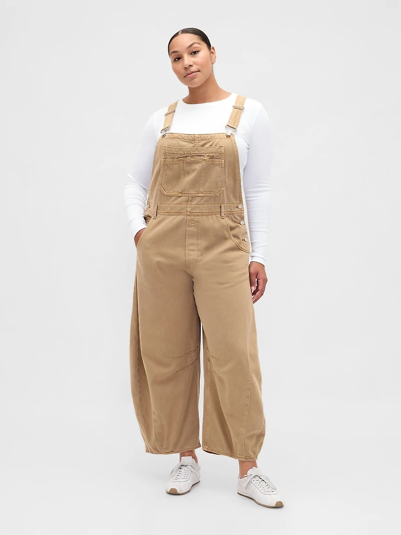 UltraSoft Denim Horseshoe Overalls
