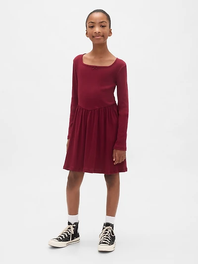 Kids Square-Neck Dress