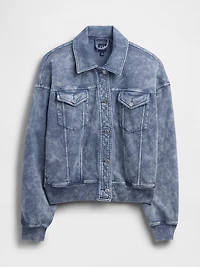 VintageSoft Relaxed Icon Sweatshirt Jacket